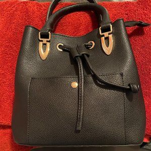 Black Bucket Handbag